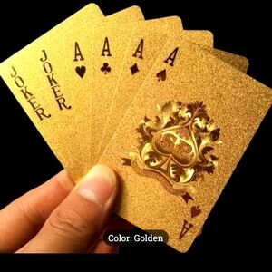 Gold Playing Cards Set